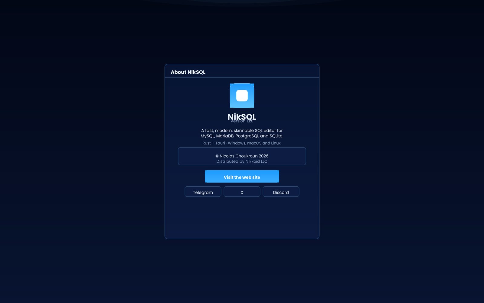 About box